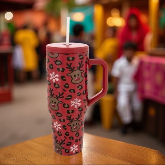 Reindeer and Snowflake Tumbler New - Picture 7 of 9